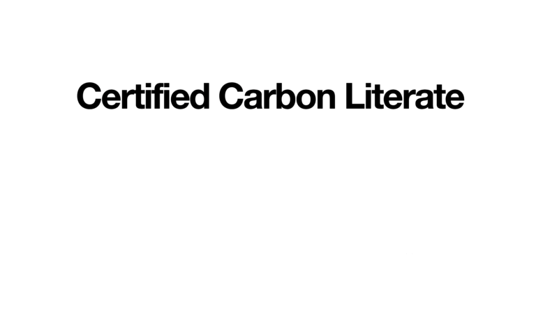 Certified Carbon Literate badge